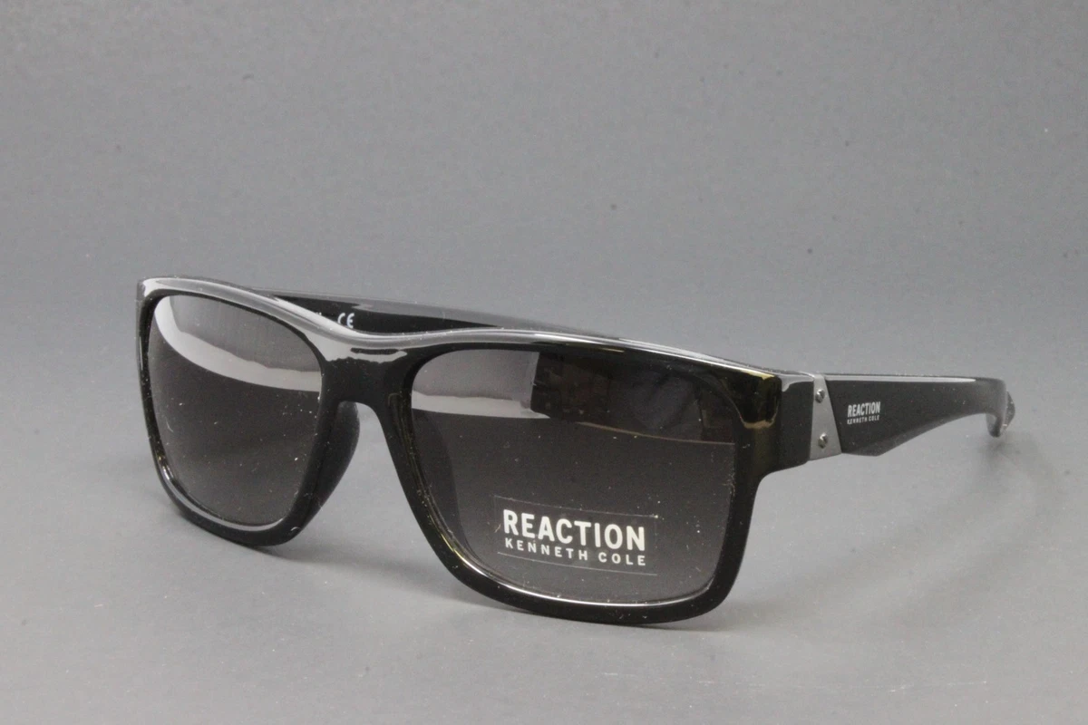 Kenneth Cole Reaction Black Sunglasses Stylish Accessories-New In unbranded case Kenneth Cole Reaction Mens Plastic Frosted Grey Square  main image 2