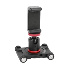 CAMVATE Tabletop Camera Dolly with Mini Ball Head & 2.3 to 3.3" Wide Phone Clamp