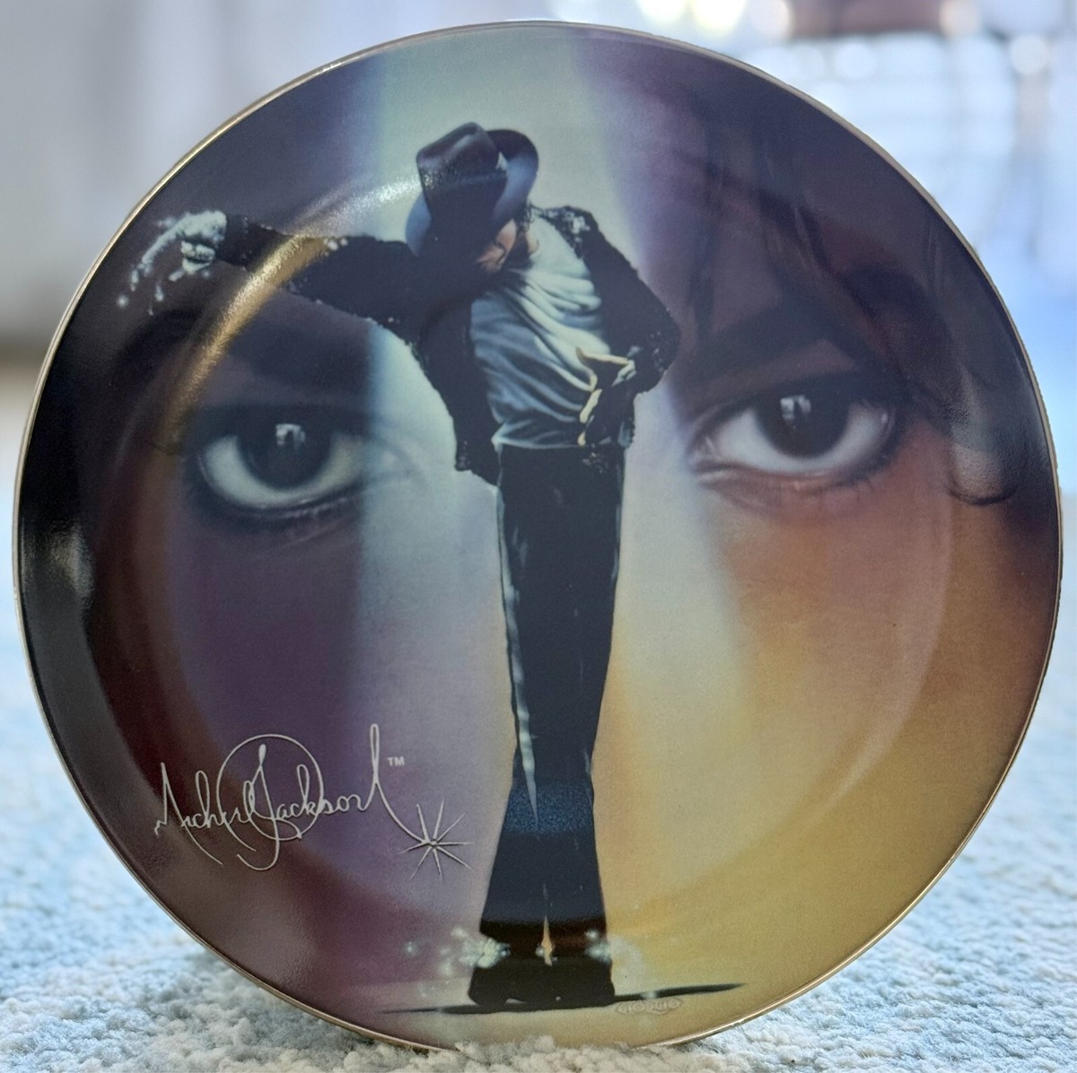 Michael Jackson Bradford Exchange Collection Plate - Certificate