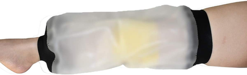 KEEFITT Knee Cast Cover for Shower Large Size, Waterproof Knee Shower Protector - Picture 8 of 12