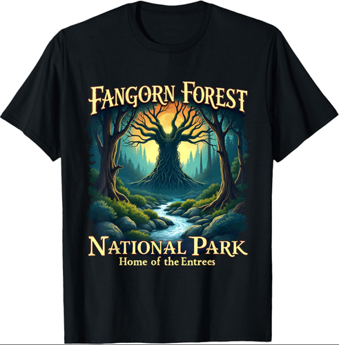 Vintage Fangorn Forest National Park Home of the Entrees T-Shirt Gift S-4XL