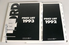 ILFORD COMPLETE PRODUCT GUIDES - 1992   1993