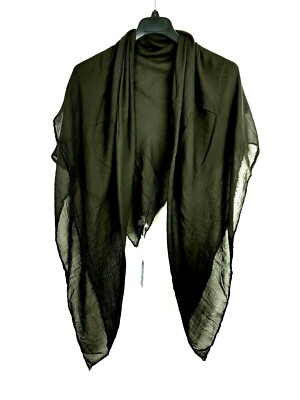 OTTOTREDICI Women's Black Scarf Shawl Silk Blend 51