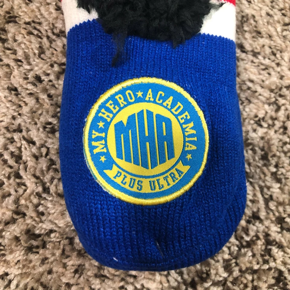 NEW My Hero Academia Anime Slipper Socks Shoe Sz Medium Large Blue Fuzzy Footie - Image 4 of 4