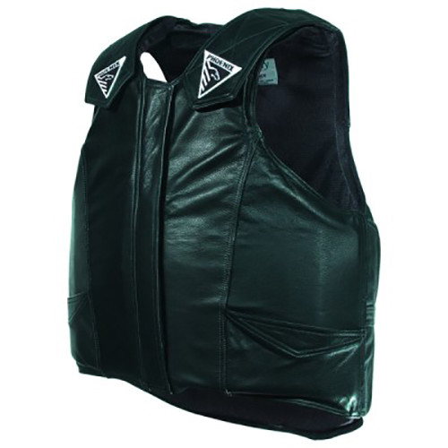 Phoenix Adult Bullriding Protective Vest, model 2020LEATHERPBRPRCA