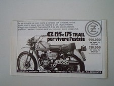 advertising Advertising 1976 MOTO CZ 125 TRAIL