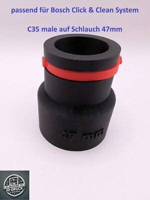 Adapter Staubsauger für Bosch Click & Clean System - C35 male auf 47 mm Schlauch