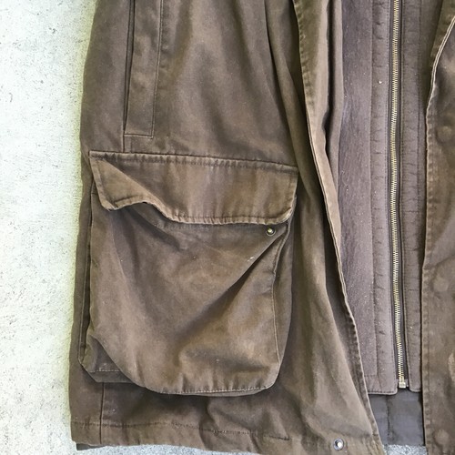 Jeep Workwear Jacket Mens XL Brown Canvas Heavy Zip Up *STAINED* - Picture 8 of 19