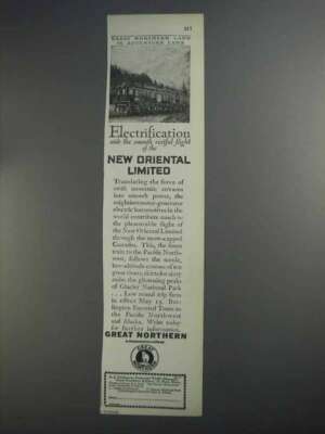 1927 Great Northern Railway Ad - New Oriental Limited