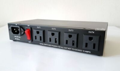 Aviosys IP 9258 T 4 Port Web Power Network Switch Controller Distribution Unit