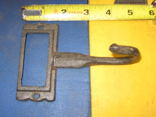 3 Gusseisen Namensschlitz Wandhaken Schlüsselhandtuch Mantelaufhänger - Bild 3 von 4