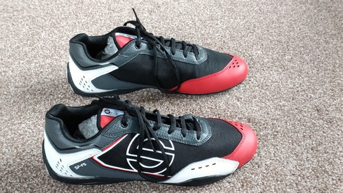 Sparco SP-F5 Trainers black white red leather Motorsports Driving Sneakers Shoes - Picture 4 of 8