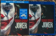Joker (Blu-ray DVD Digital Copy, 2019, 2-Disc Set w Slipcover) Joaquin Phoenix