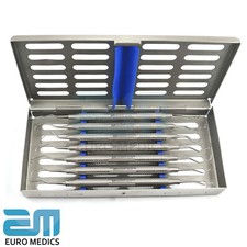 Dental Clinical Gracey Curettes Periodontal Surgical Tool With Cassette Set Of 7