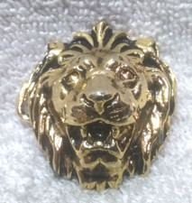 Gold Engraved Lions Head Replacement Buckle Great Vintage Condition
