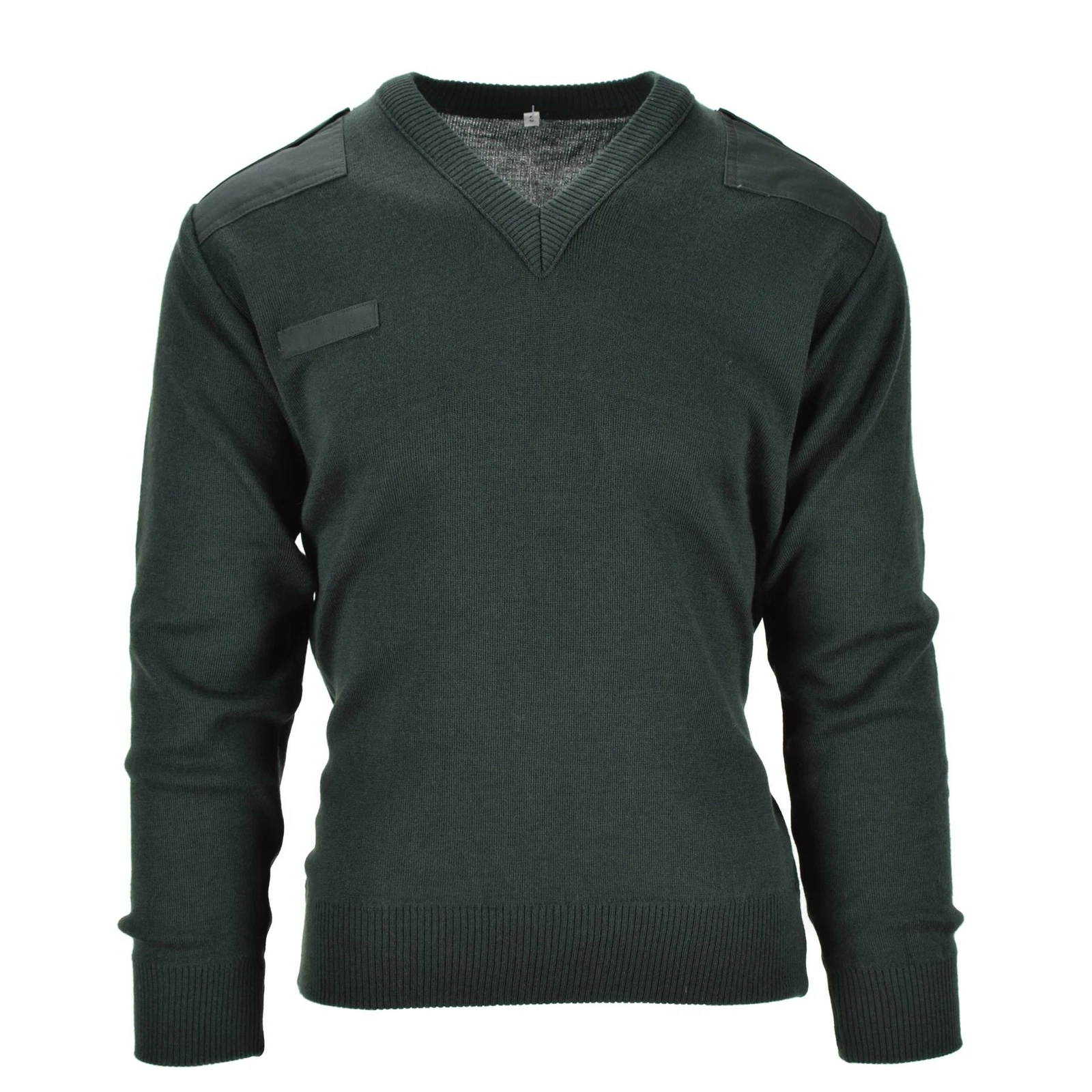 Genuine Dutch Sweater Army pullover Commando Jumper Dark Green V-neck Men NEW