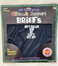 Amscan Old Geezer Brand Briefs - He's Fallen And He Can't Get Up! Funny Gifts
