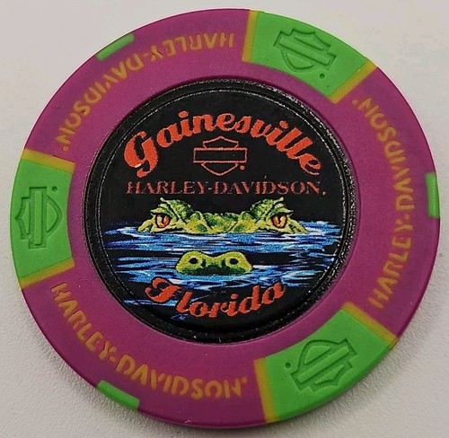 GAINESVILLE 115TH ANN HARLEY DAVIDSON OF GAINESVILLE, FL. DEALERSHIP POKER CHIP - 第 1/2 張圖片