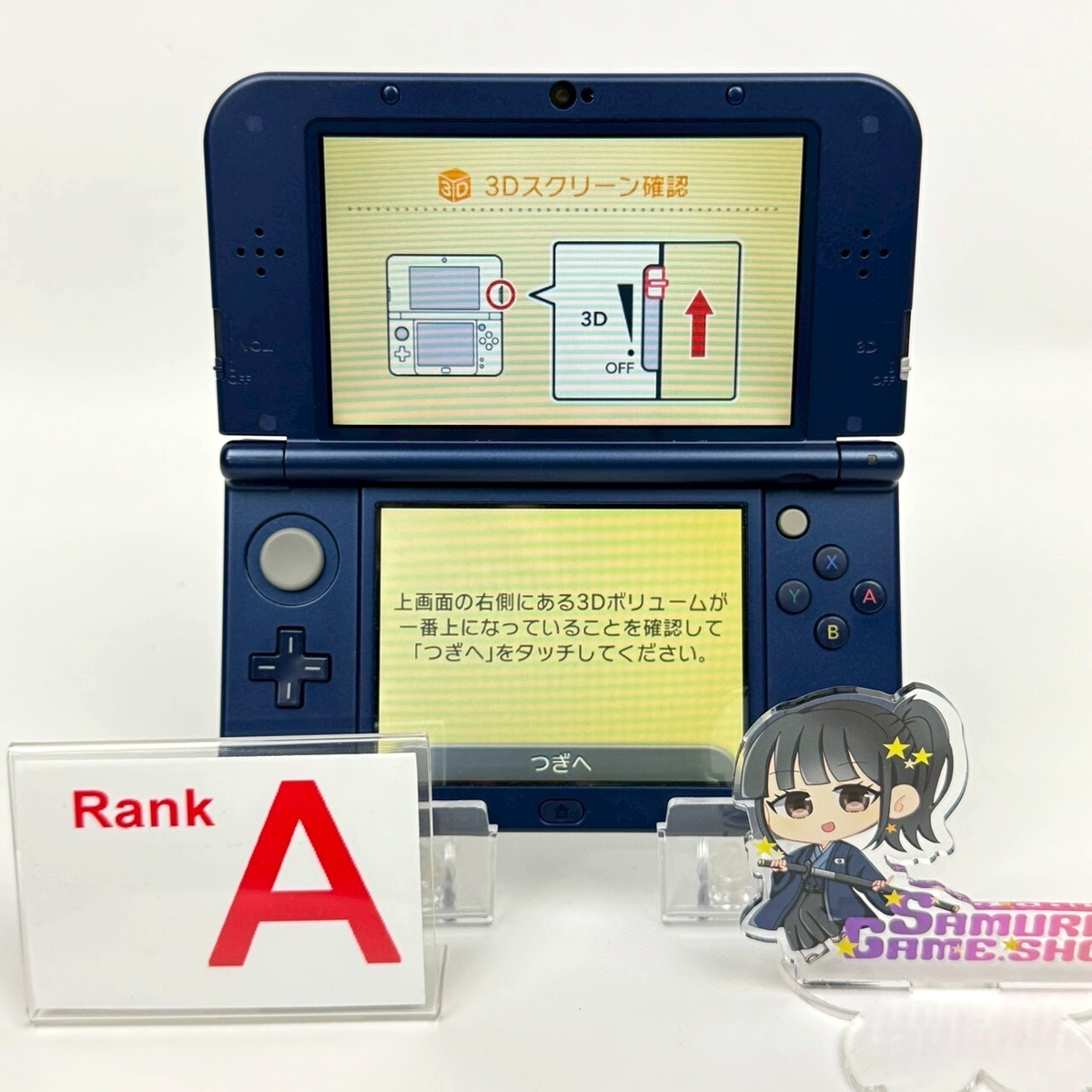 ニンテンドー3DS - れお Nintendo new 3DS LL XL Metallic Blue A Rank Console Japanese