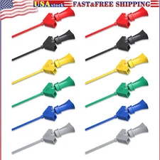 SMD IC Test Hook Clip 12PCS 6 Colors for Logic Analyzer, Electronic Testing