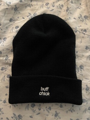 Buff Chick Supplements Powerlifting Beanie NEW Hat Cap Winter Knit