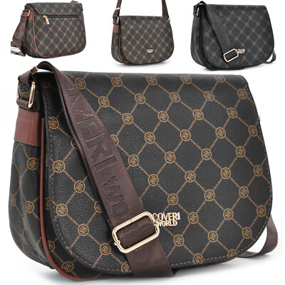 Borsa tracolla messenger postina firmata COVERI donna fantasia