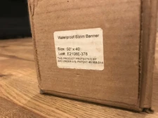 Scrim Vinyl Banner 15mil - Waterproof 400g - 50" x 40' Roll (2" Core)