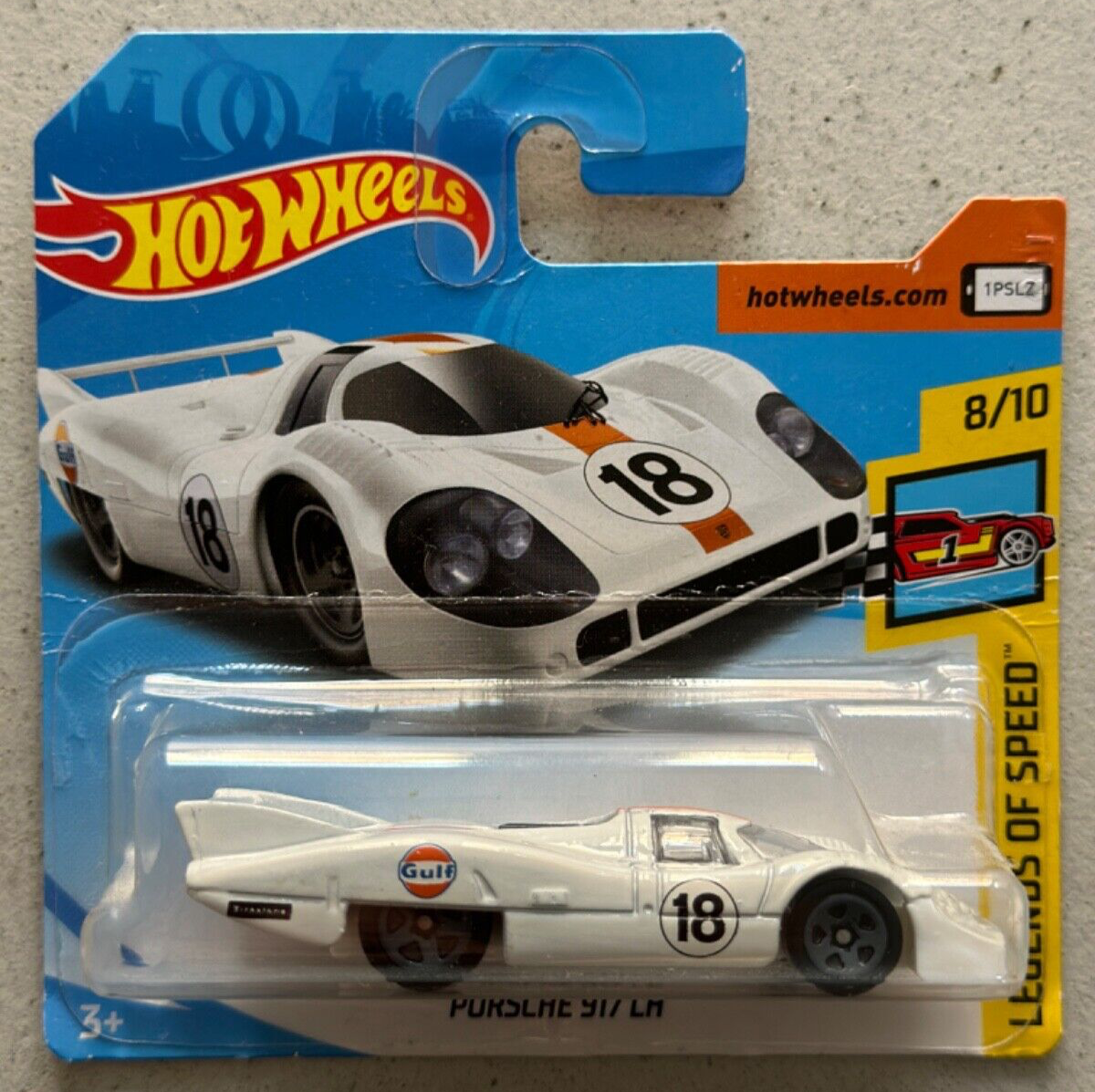 2017 Hot Wheels PORSCHE 917 LH GULF Legends of Speed with Protector 911