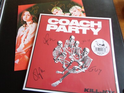 COACH PARTY KILLJOY ZWEIMAL SIGNIERT LIMITIERT WEISS VINYL LP