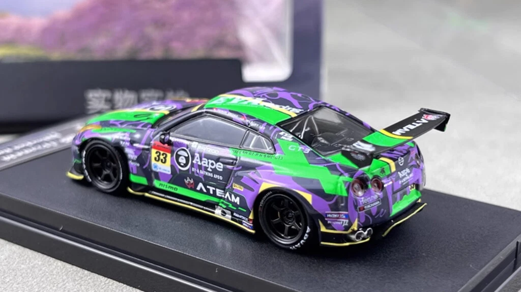 Fuji 1:64 JDM Purple GTR R35 Pandem Rocket Bunny Model