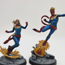 PAINTED Captain Marvel, Cosmic Avenger Marvel Crisis Protocol Earth's Mightiest