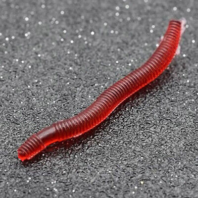 200 pcs silicone live earthworms for gardening Lures Saltwater