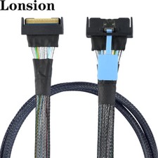 SAS MCIO SFF-8654 8I 5.0 74P PCIE to MCIO SFF-8654 connection cable