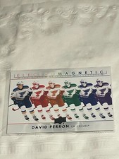 2021-22 UD Series 1 Electromagnetic #EM-4 David Perron - St. Louis Blues