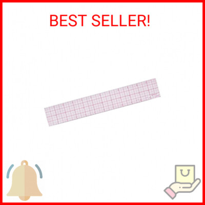 Westcott B-70 8ths Graph Beveled Ruler, 12 in