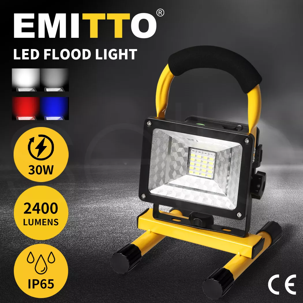 Portable outdoor flood light rechargeable deals