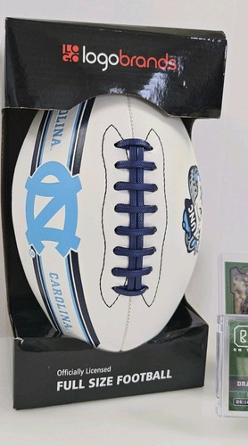 2025 UNC Tar Heels Drake Maye /10 Peppers, Josh Downs + LogoBrands Football 🔥 - Picture 7 of 8