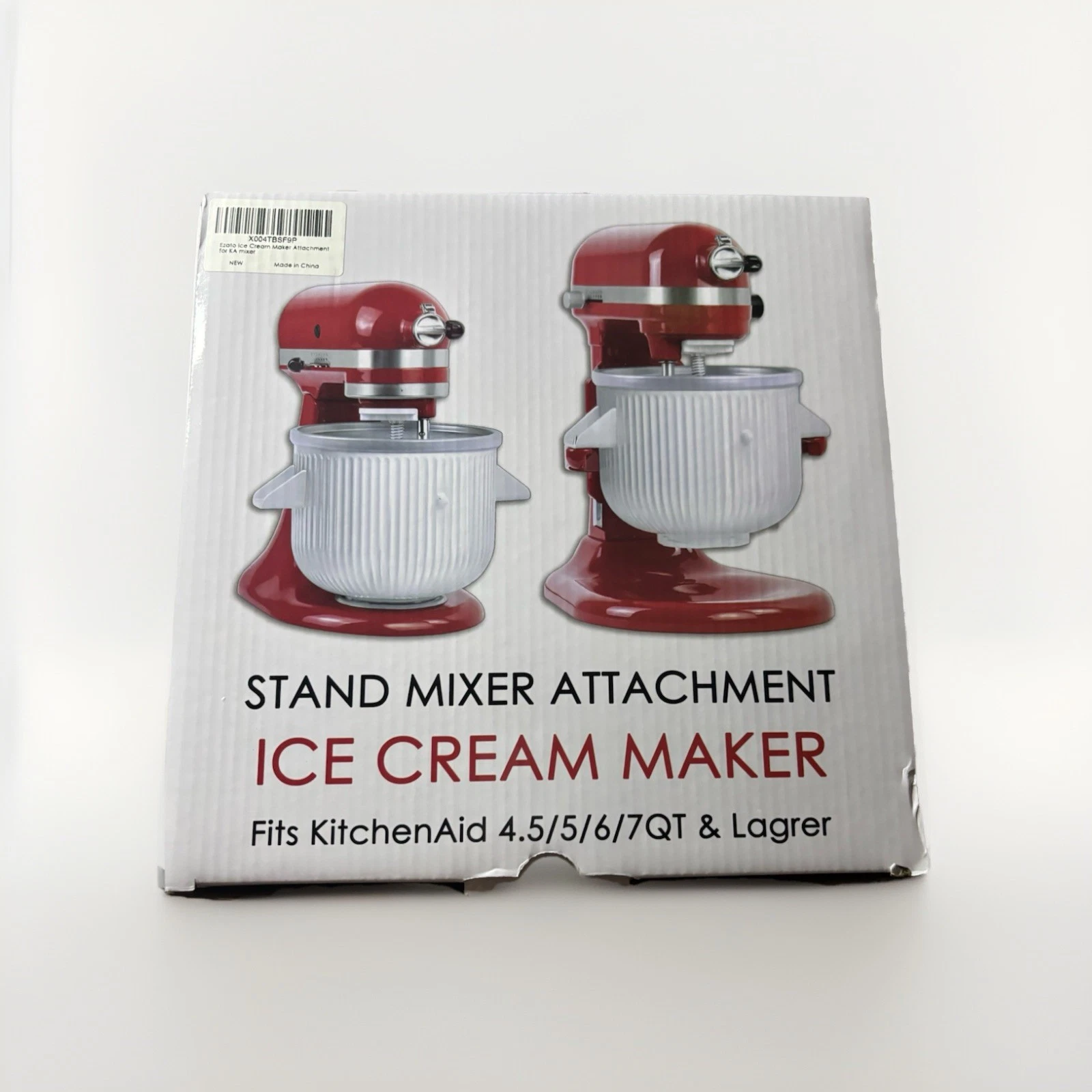 Ice Cream Maker Attachment for KitchenAid, Fits KitchenAid 4.5/5QT & 6QT Mixers,
Opens in a new wind