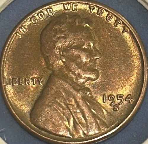 1954 S Lincoln Wheat Cent Error Coin (Weak S In States) **FREE SHIPPING**