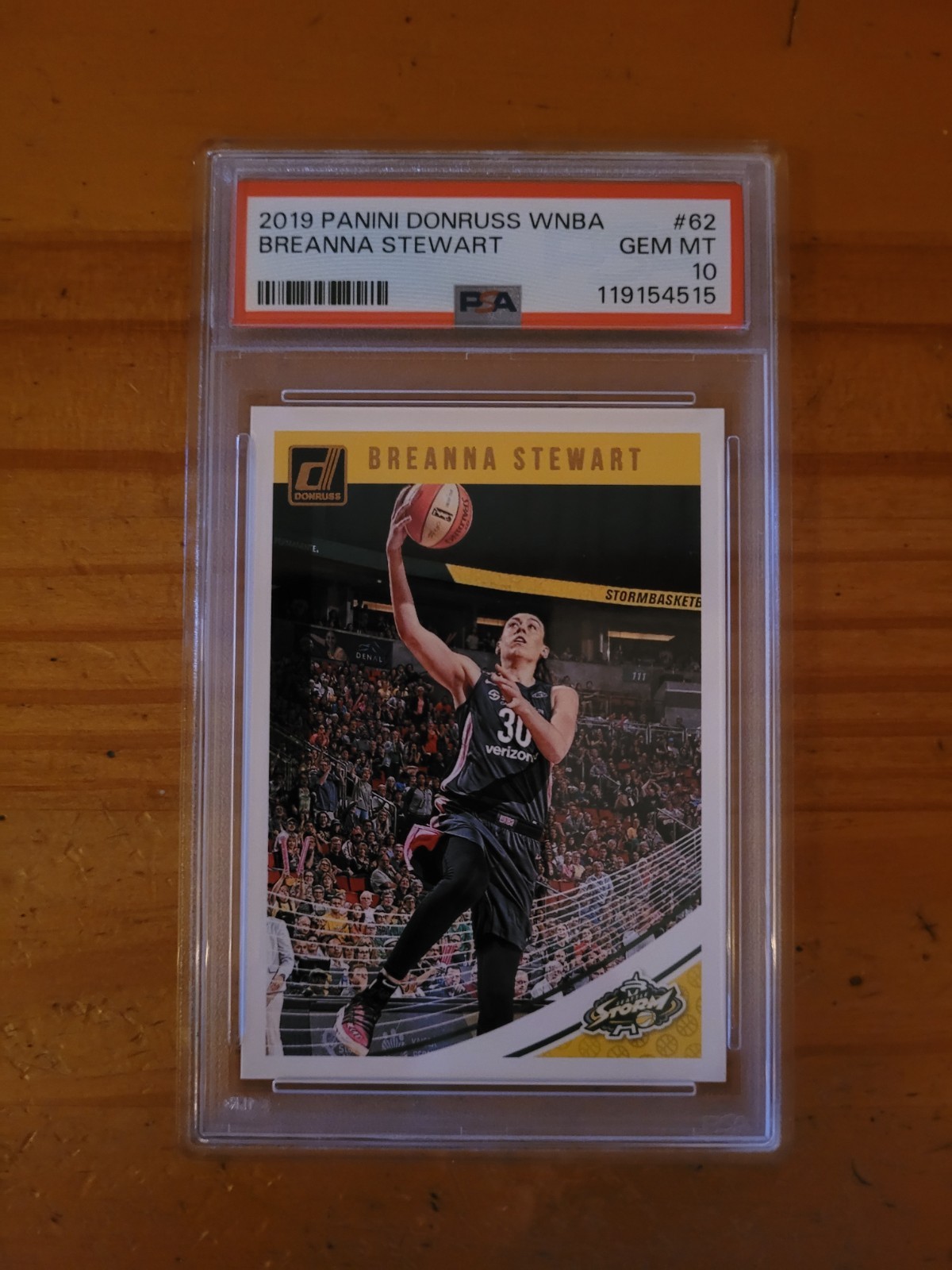 2019-20 Donruss #62 Breanna Stewart PSA 10 Gem Mint Pop 10!