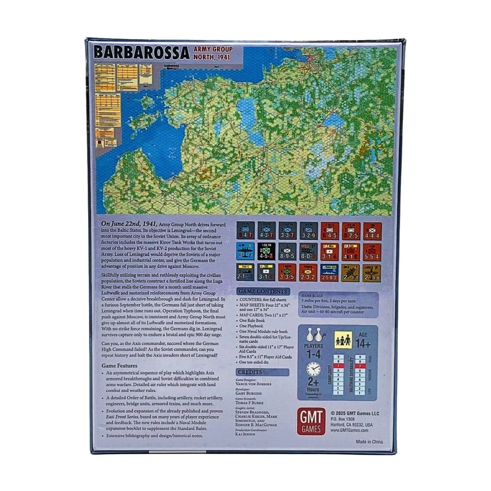 Barbarossa Army Group North 1941 2nd Edition by GMT Games - SEALED - Image 4 of 4