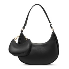 Shoulder Bags for Women, Crescent Moon Handbag Cute Hobo Bag Faux Leather Clu...