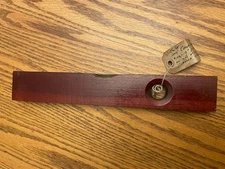 NICE Vintage Stanley By Chapin Union Factory Cherry Wood Level #102-12" Collect