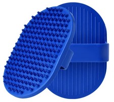 Dog Grooming Brush, Dog Shampoo Bath Brush Shedding Soothing Massage Rubber C...