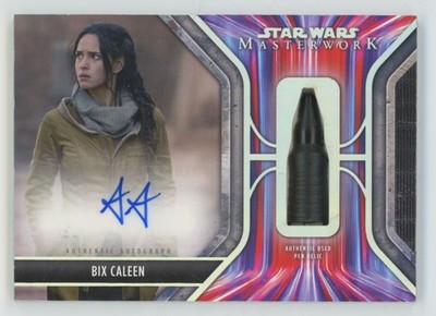 2024 Star Wars MasterWork Pen Relic Adria Arjona as Bix Caleen Auto 1/1 #AP-AA