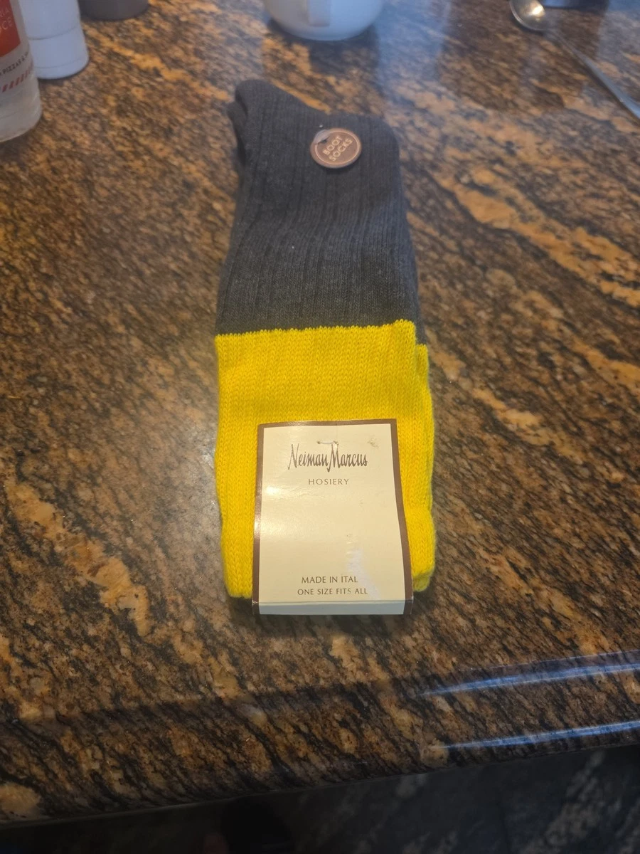 Neiman Marcus Hosiery Colorblock Boot Socks