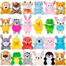 24 Pack Mini Stuffed Animals Bulk Party Favors For Kids Treasure Multicolor