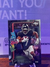 2025-26 Topps Chrome Football #FS-9 Bijan Robnson Falcon FUTURE STARS INSERT NM+