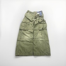 Vintage OshKosh B gosh Boys 8 Cotton Cargo Pants Lined Army Green Wide Leg