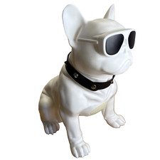 French Bulldog Bluetooth Wireless Stereo Speaker - WOOOF Brand White Works